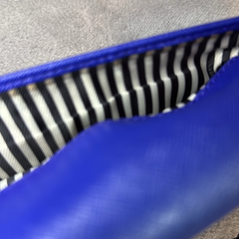 ♠️KATE SPADE♠️Nightlife Blue Cameron St Stormie Crossbody w/Unbranded Chain/EUC - Picture 10 of 13